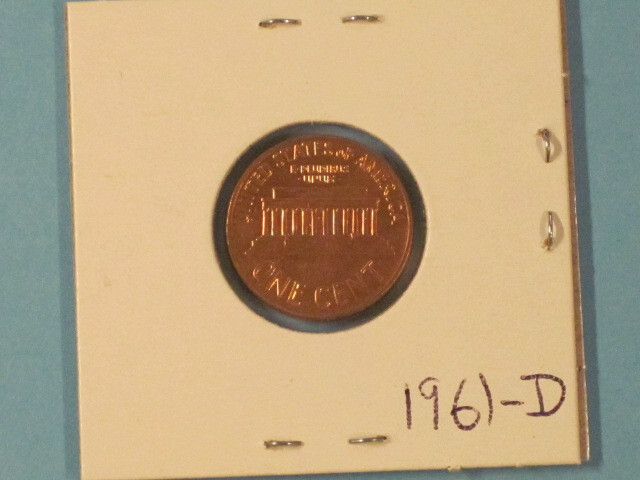 1961-D Small Cent - BU example (L2)