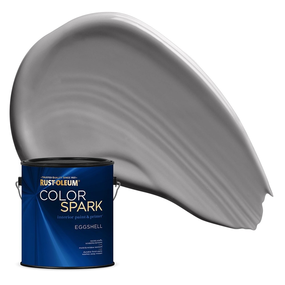 Rust-Oleum Color Spark Interior Paint and Primer in One, Eggshell, Semi Preci...
