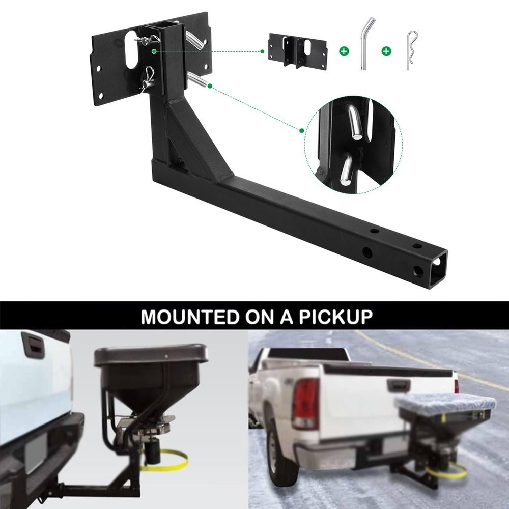 2" Receiver Mount Bracket 5301901For UTV ATV Dry Material Spreader Black