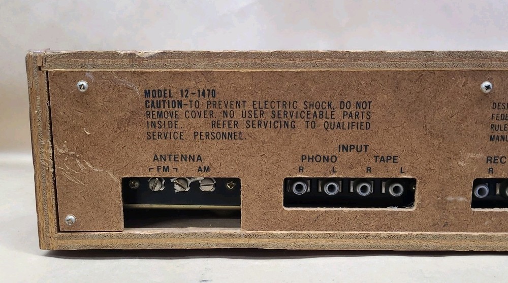 Vintage Realistic Rhapsodie Component Stereo Receiver System Model 12-1470