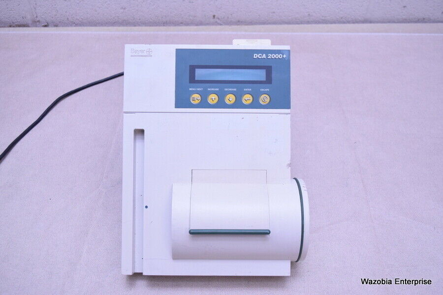 BAYER DCA 2000+ HEMOGLOBIN BLOOD ANALYZER WITH SR002810 PROGRAM CARD