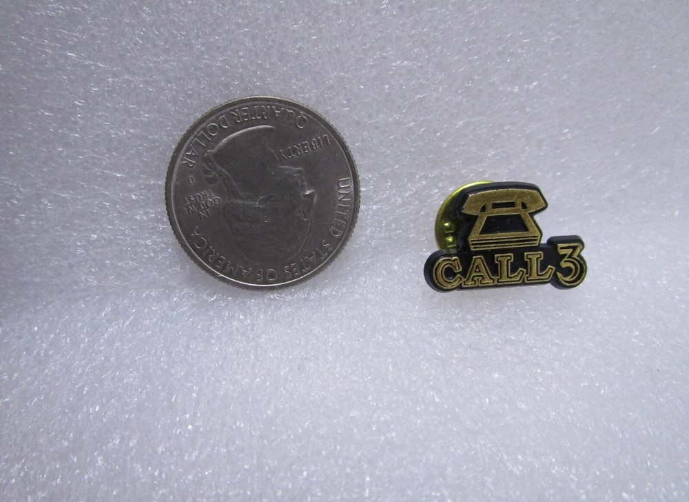Call 3 Plastic Pin
