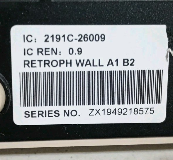 Cetis 29009 Single Line Retro Wall Phone Ash