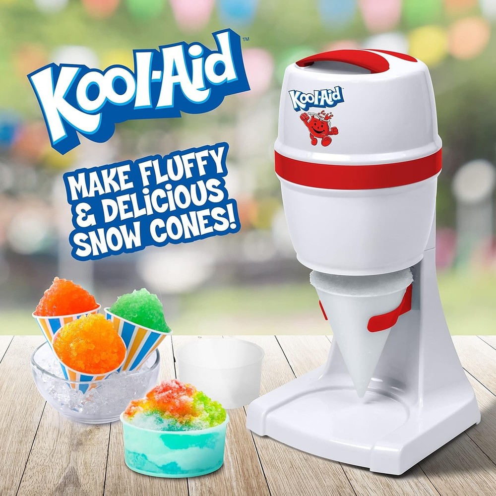 Kool-Aid Shave Ice & Snow Cone Maker Includes Reusable Cup & Two Ice Molds