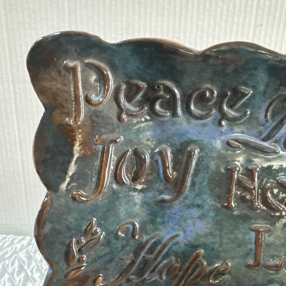 Studio Pottery Christmas Tray Plate