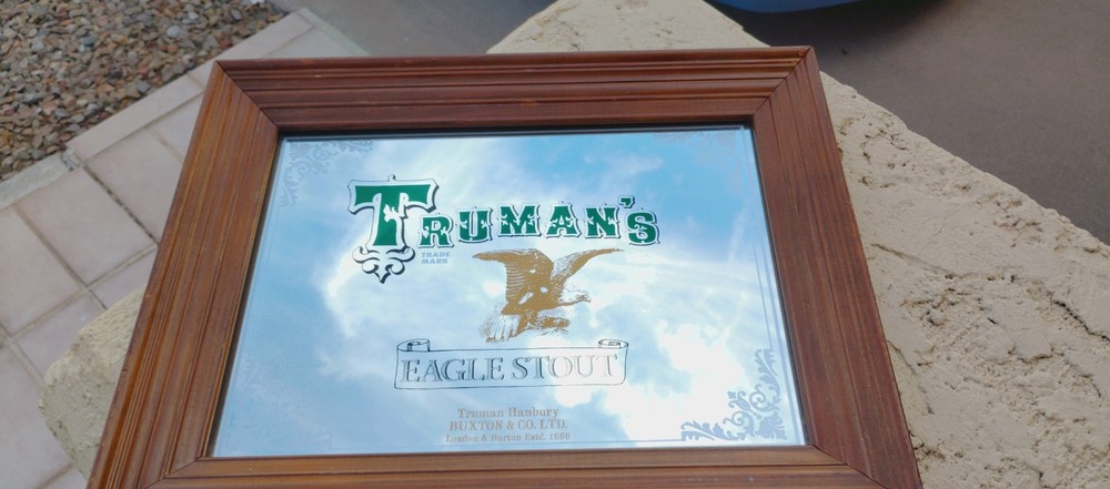 Vintage Trumans Eagle Stout Pub  Bar Mirror