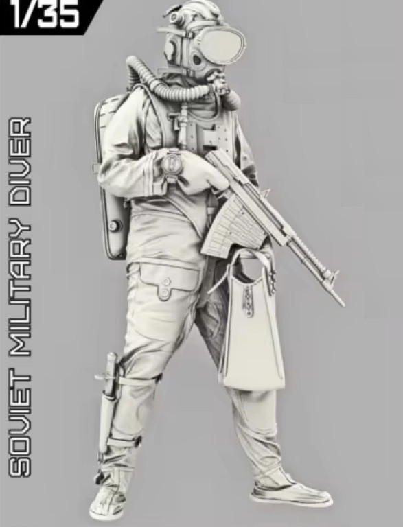 1/35 Modern Russian Military Diver - A226