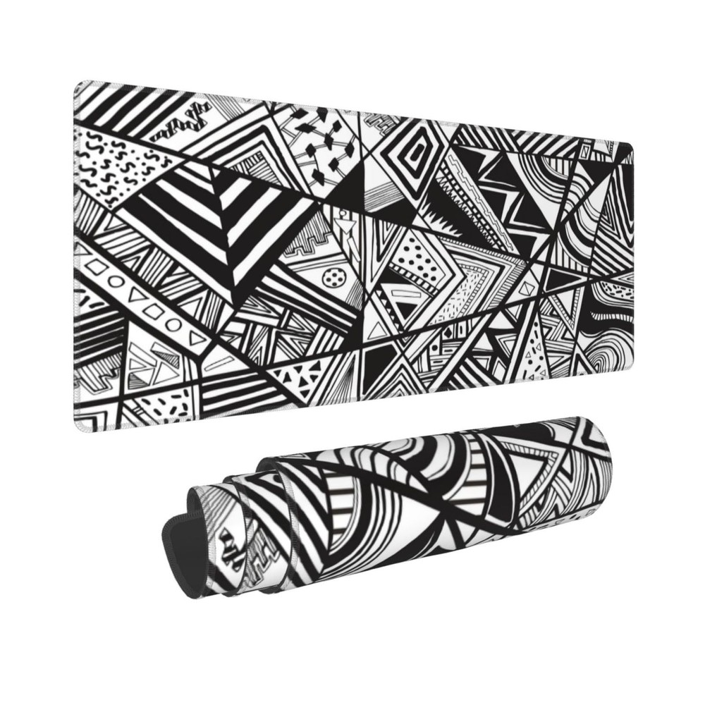 Gaming Mouse Pad, Large Non-Slip Rubber Base Mousepad, Keyboard Mouse Mat, De...