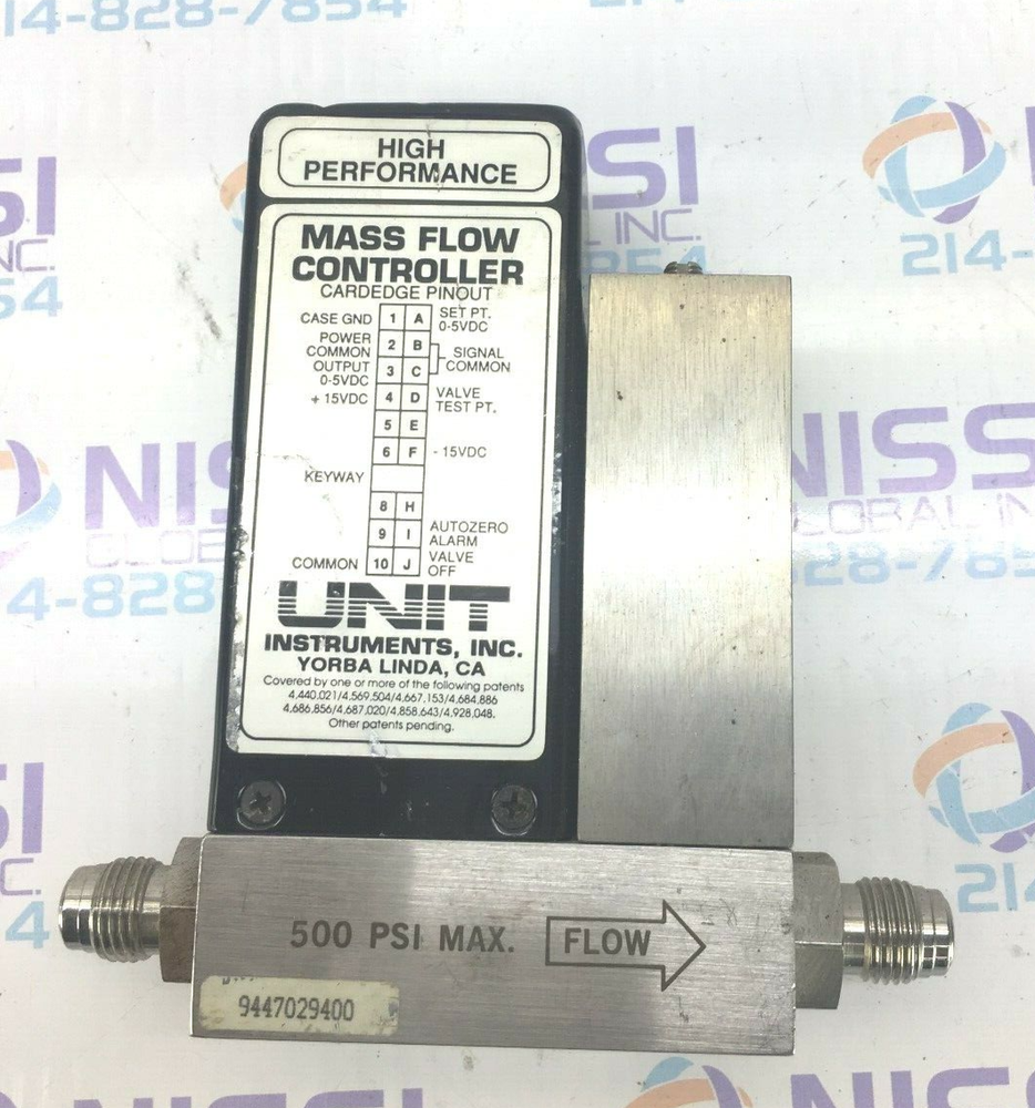 UNIT-INSTRUMENTS-MASS-FLOW-CONTROLLER-UFC-1100A 100 SCCM BC13