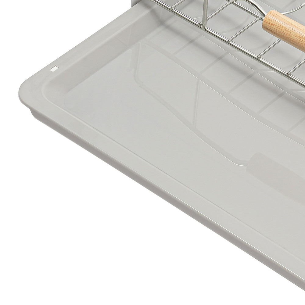 Modern Pull Out Drawer&Bottom-Mounted Slide Out Storage Shelf Silver, White New