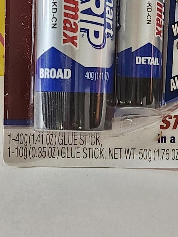 2-Pack,Permanent Glue Stick, Detail and Broad,Max Strength,Cool Stick