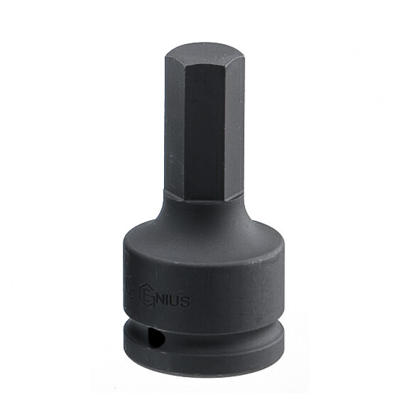 Genius Tools 3/4" Dr. 32mm Hex Impact Bit Socket, 88mmL (CR-Mo) - 648832