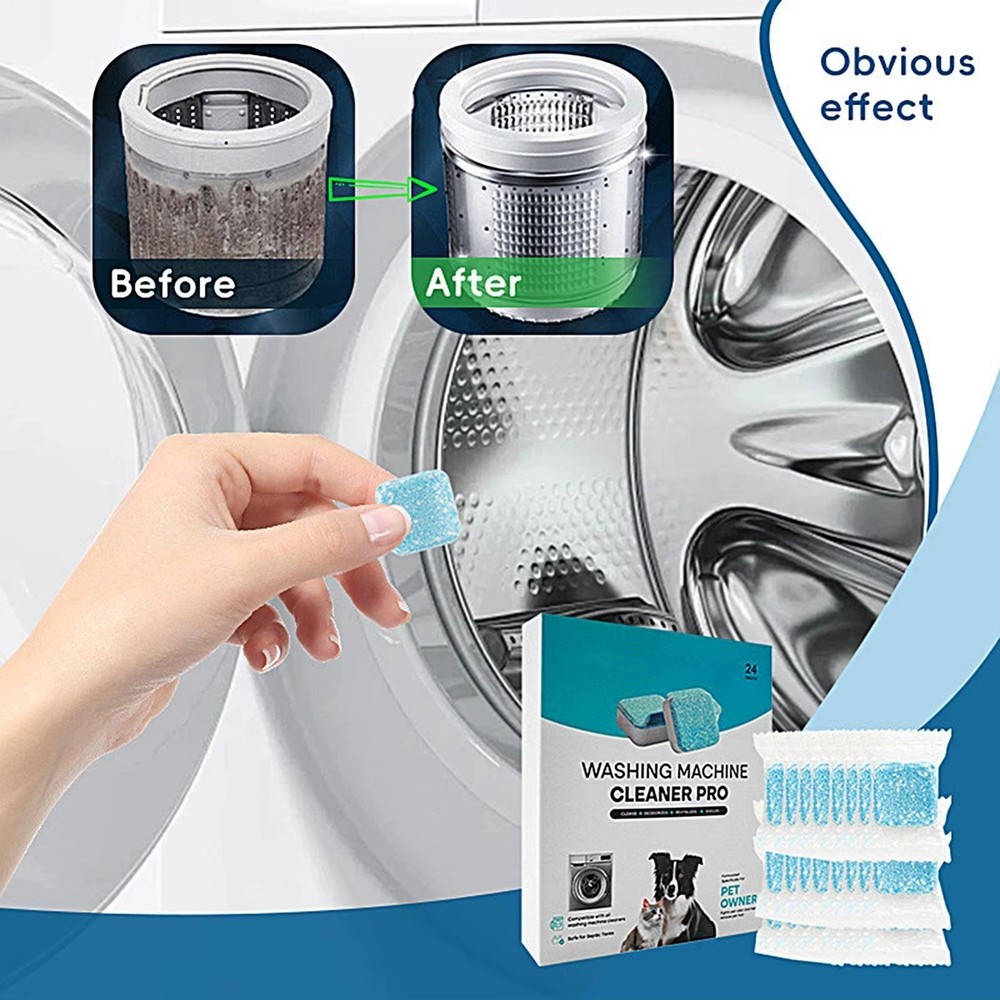 Uproot Clean Washing Machine Cleaner Tablets - 24 Pack