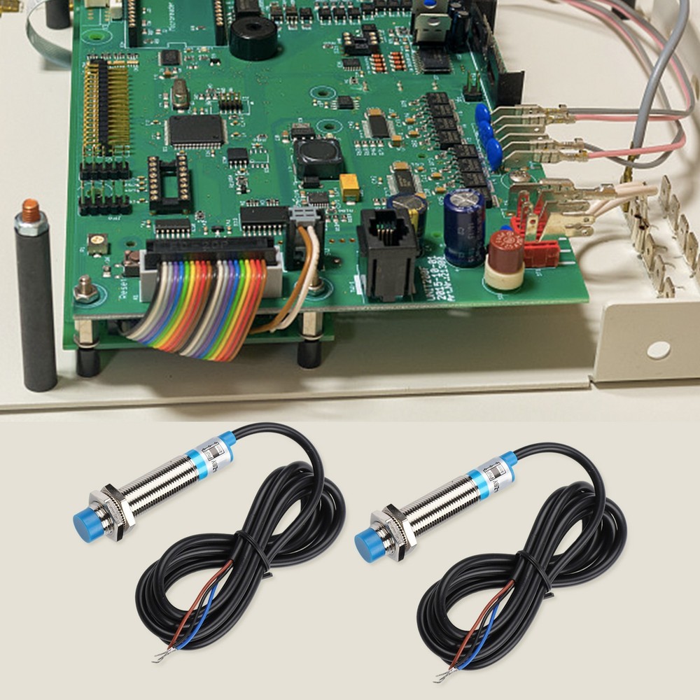 2 pcs LJ12A34ZBY Inductive Proximity Sensor Switches with Robust ABS Probe
