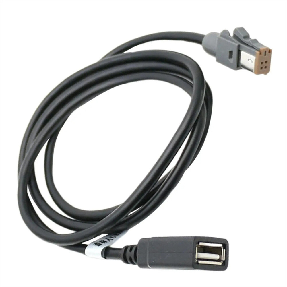 For PR43 MR52 AUX Audio Input Media Data Wire Plug To USB Adapter Conector 4Pin