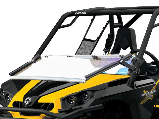 Can Am Commander Scratch Resistant Folding Windshield