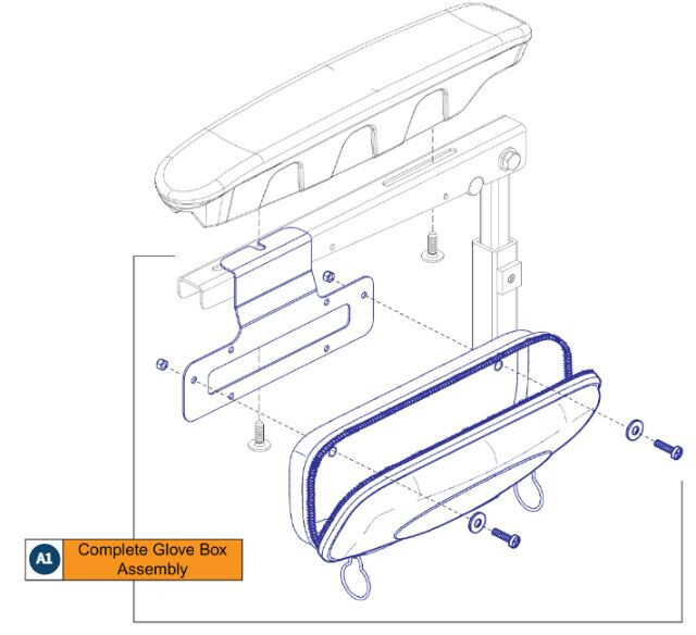 Glove Box for Quantum Power Chairs