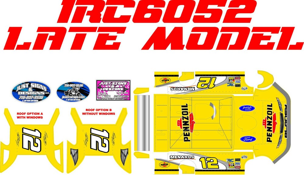 1RC LATE MODEL 1RC6052  WRAP RYAN BLANEY 2018