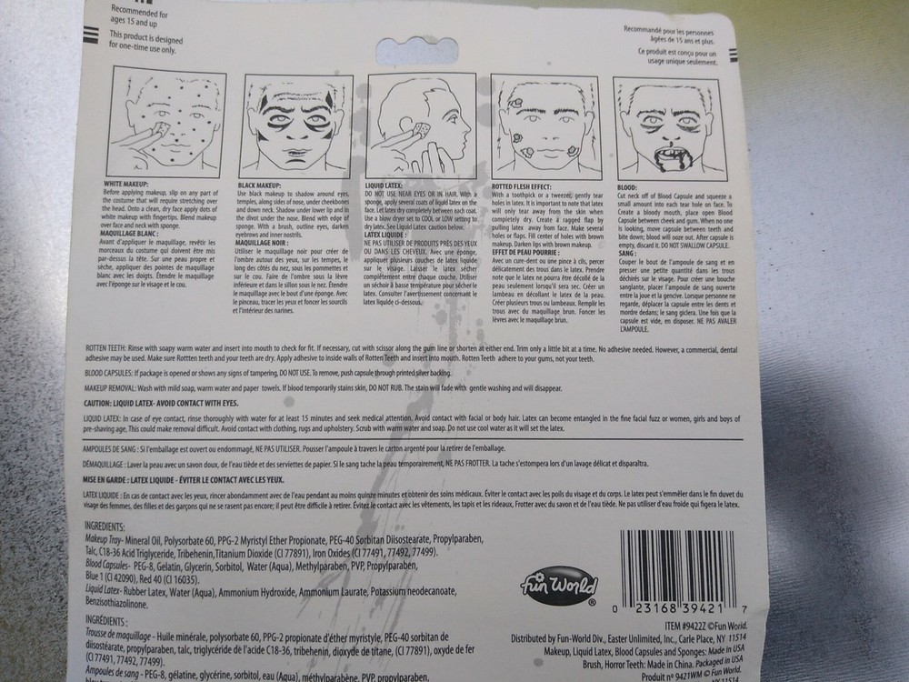 Fun world Zombie Make Up Kit