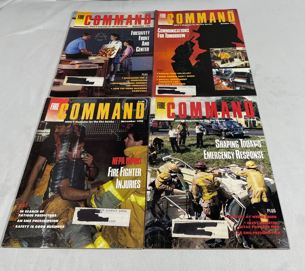 FIRE COMMAND magazine 10 issues from 1990