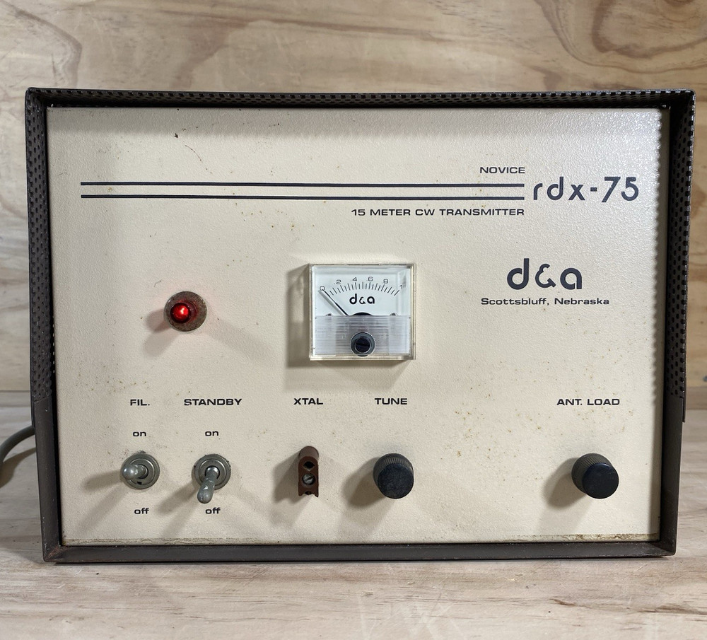 D&A rdx - 75 15 Meter Cw Transmitter Untested/ Turn On