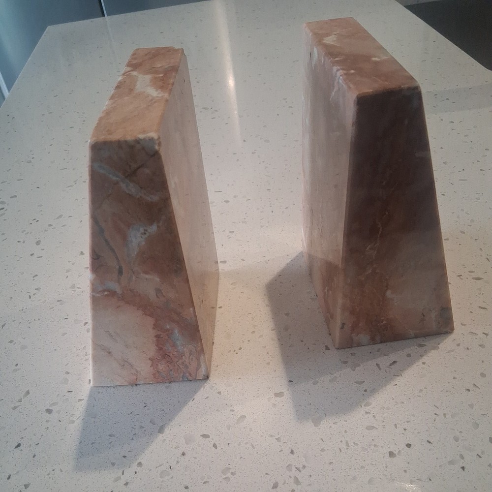 Marble Bookends 1 Pair Decorative Bookends Book Ends