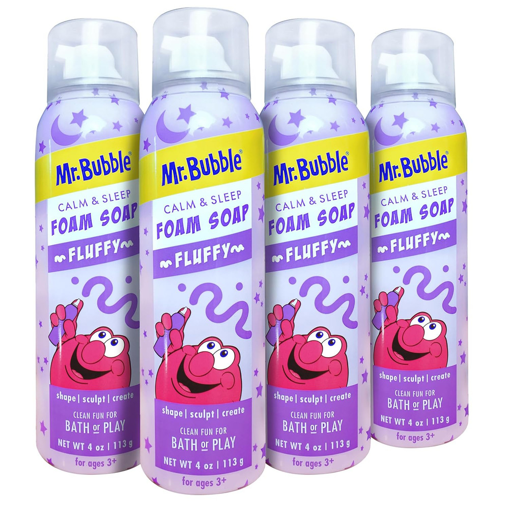 Mr. Bubble Calm & Sleep Foam Soap, 4 Oz, 4 Pack