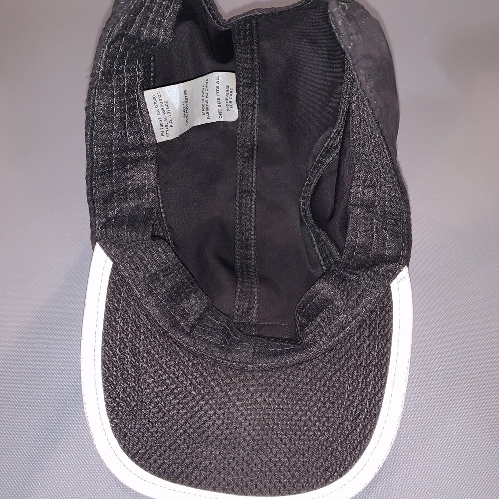 Brooks Running Hat Reflective Adjustable Gray Cap Red Light Strap NOT WORKING