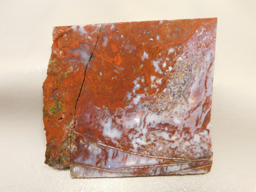 Red Agate Pseudomorph Stone Slab Lapidary Rough Rock #O6