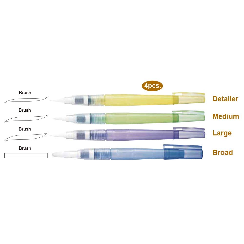 Kuretake System Brush2O, Multicolor, S