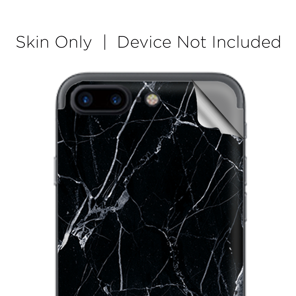 Apple iPhone 7 / 8 Plus Skins Decal Wrap Black Marble Granite White