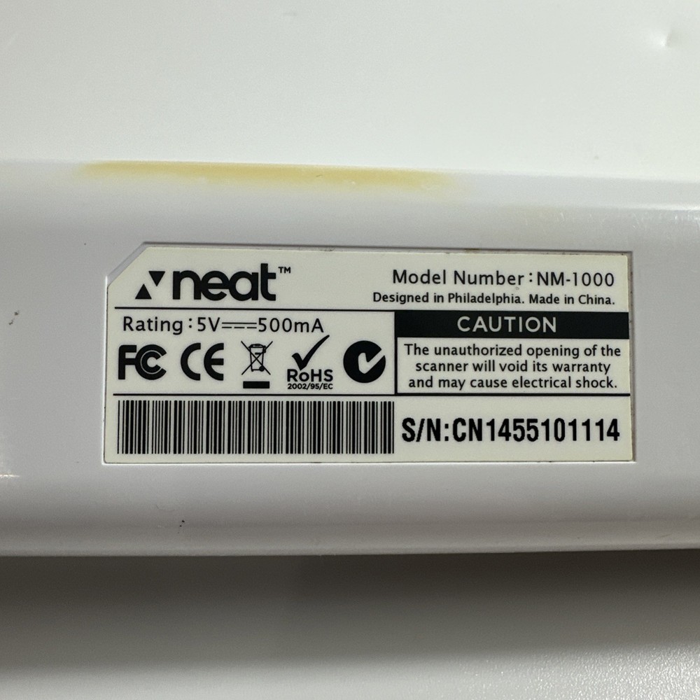 Neat NM-1000 Mobile Receipts Scanner