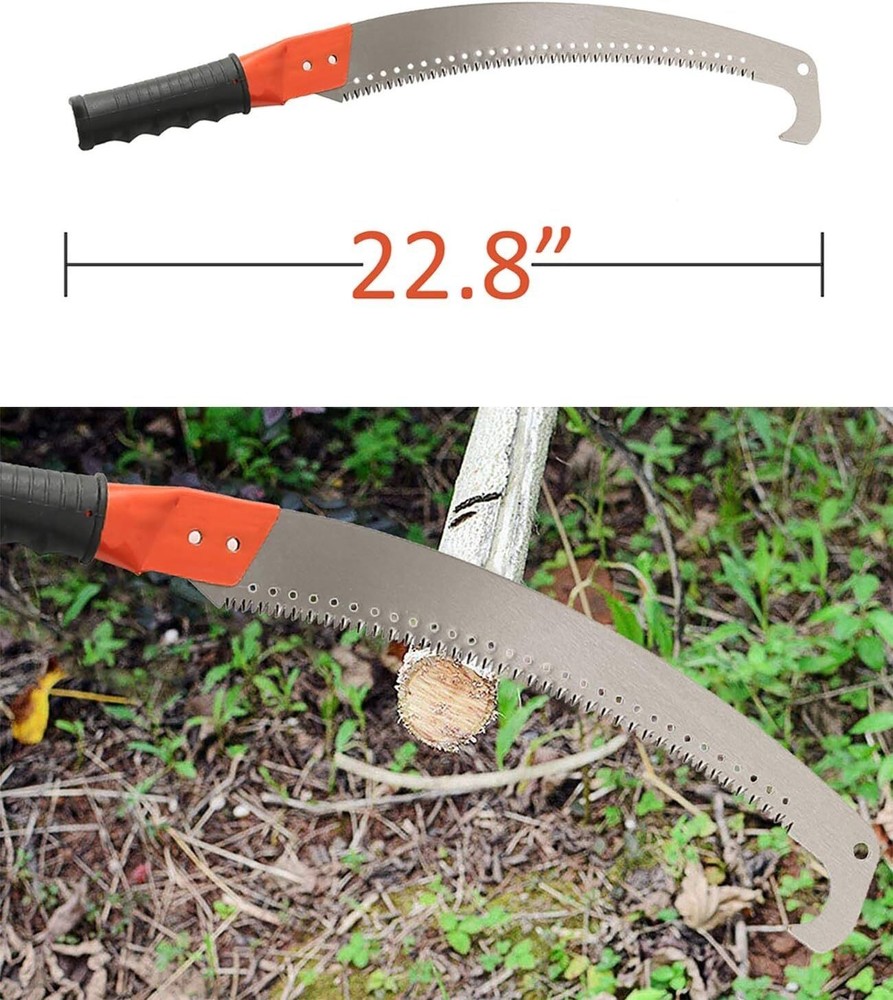 14FT Pole Saw Long Extension Pruning Saws Tree Trimming Trees Branches Cutting