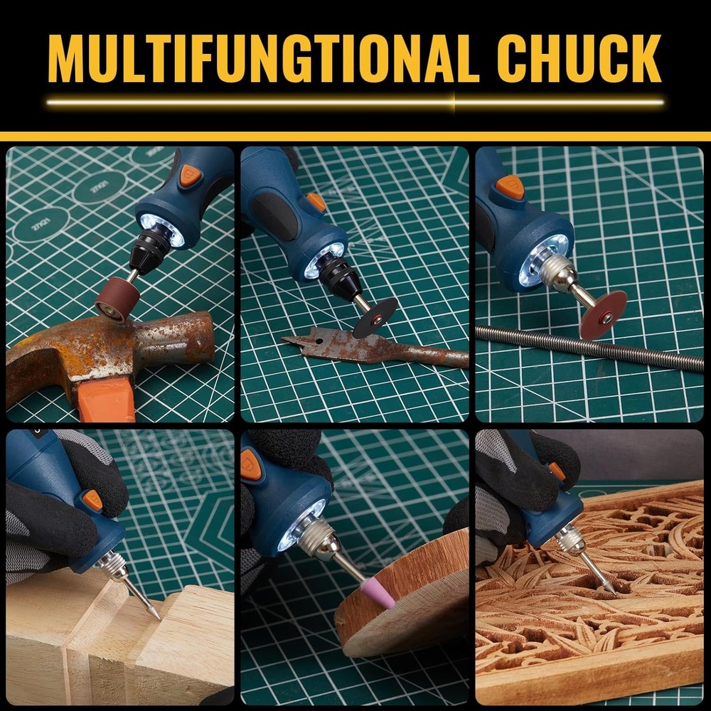 15PCS Drill Chuck Collet Set 0.02In - 0.13In Keyless Quick Replacement Kit Compa
