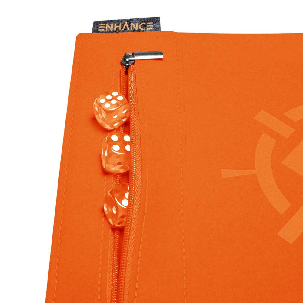 ENHANCE Roll on a Scroll™ Dice Rolling Mat & 12pc 6 Sided Dice Set