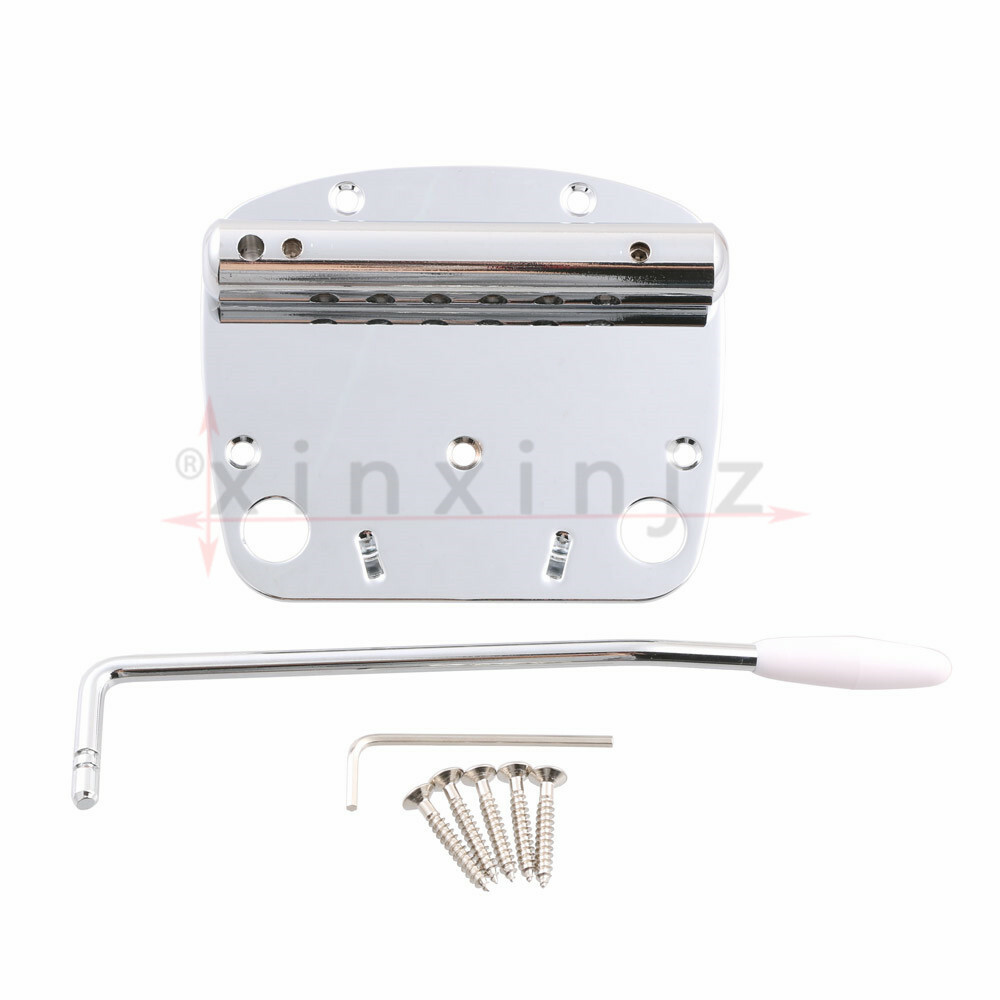 Chrome Tremolo Tailpiece Bridge for Mustang Guitar