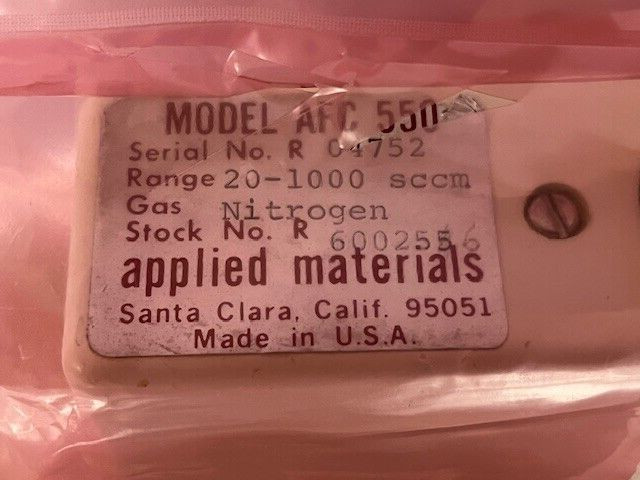 Applied Materials AFC-550 Mass Flow Controller, 20-1000 SCCM N2