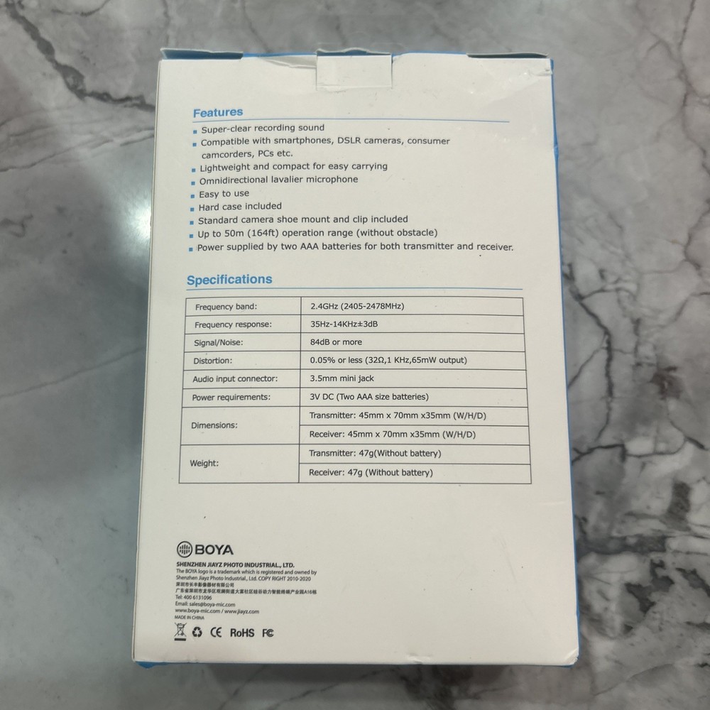 BOYA BY-WM4 PRO Wireless Microphone Kit Transmitter/Receiver