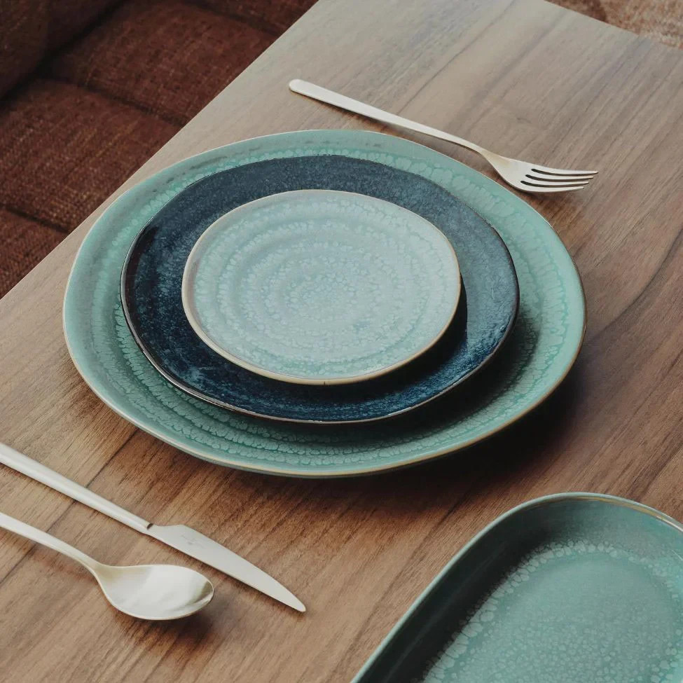 Casa Alegre Gemstone Jade 3 Piece Dinnerware Set