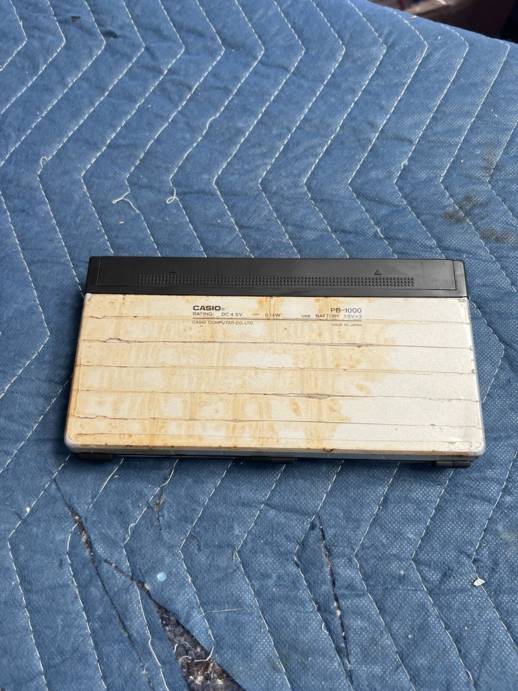 Vintage CASIO PB-1000 Pocket Personal Computer Working.
