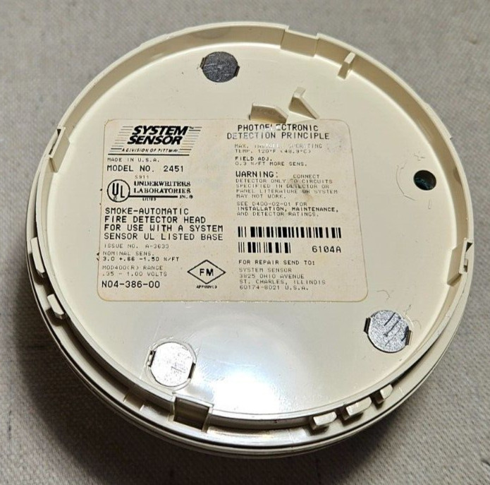 System Sensor 2451 Smoke Det.