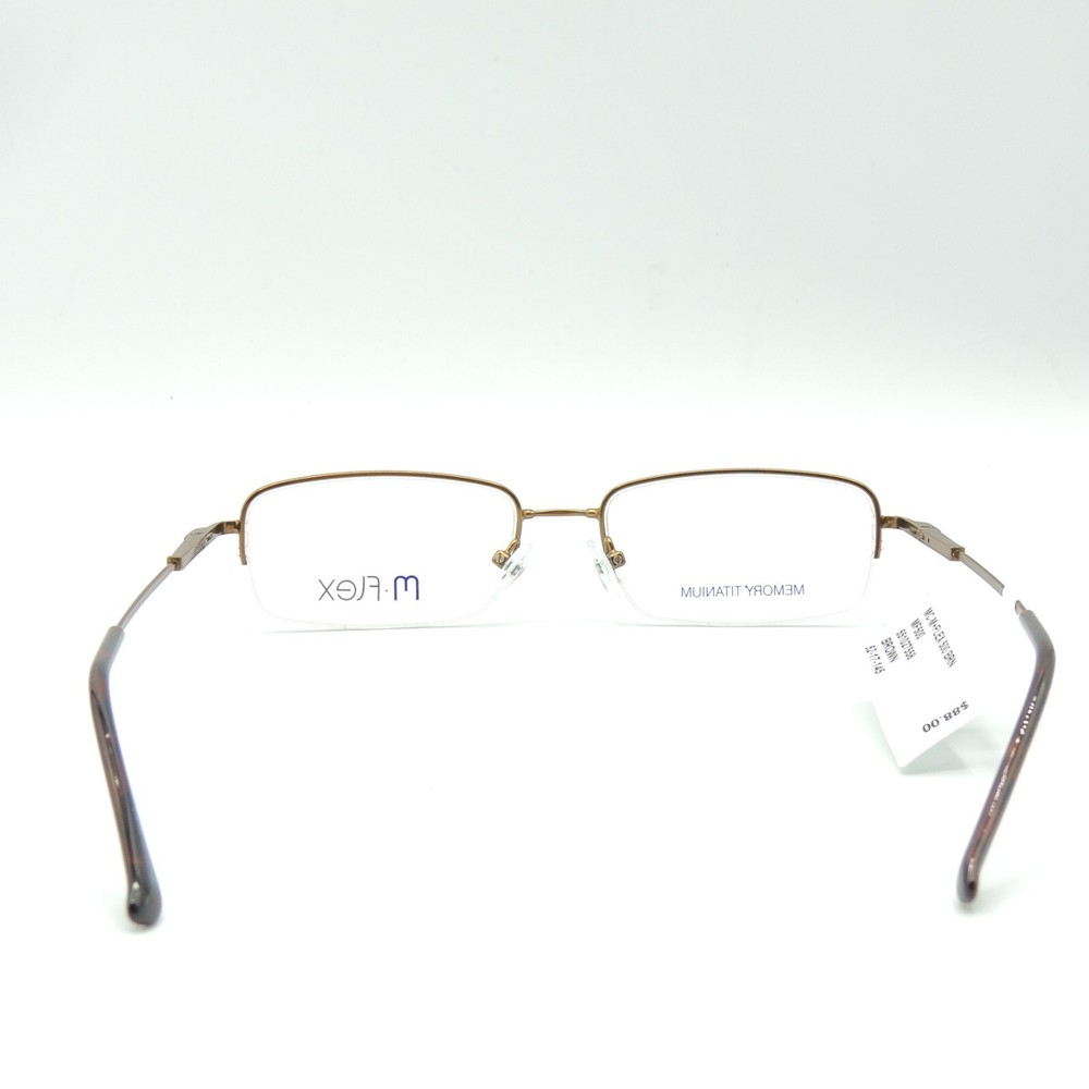 M-Flex MF 500 BWN Brown Eyeglass Frame 52 17 145