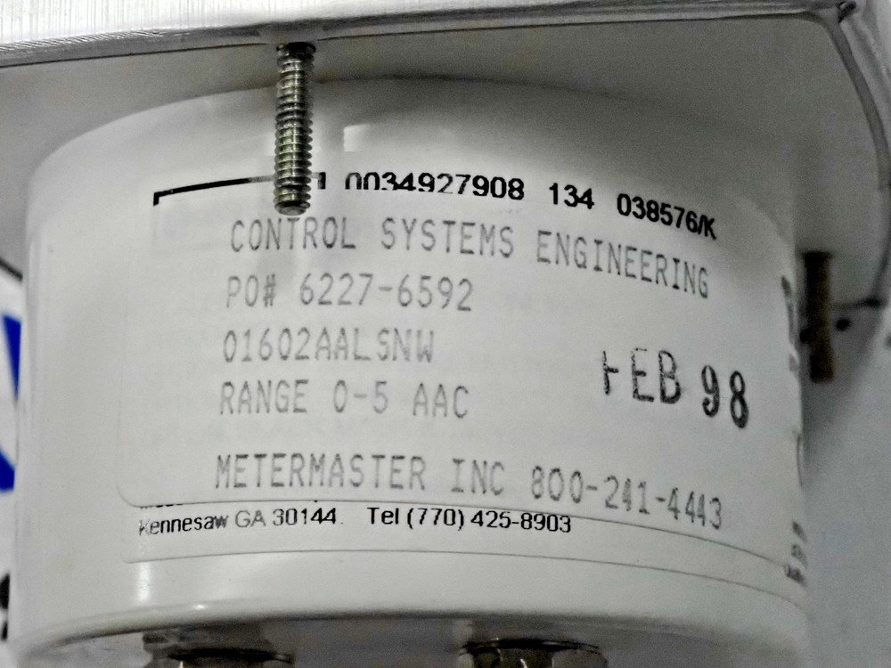 Crompton Instruments 016-02AA-LSNW Range 0-5 AAC Panel Meter