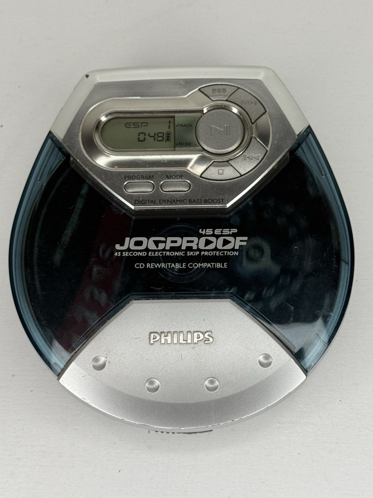 Philips Jogproof Portable CD Player 45 ESP CD-RW Compatible Tested