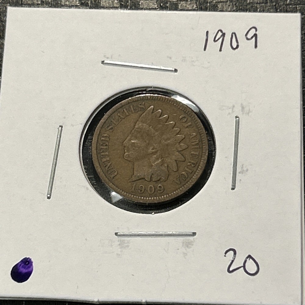 1909 Indian Head Cent Copper Coin Great Coin