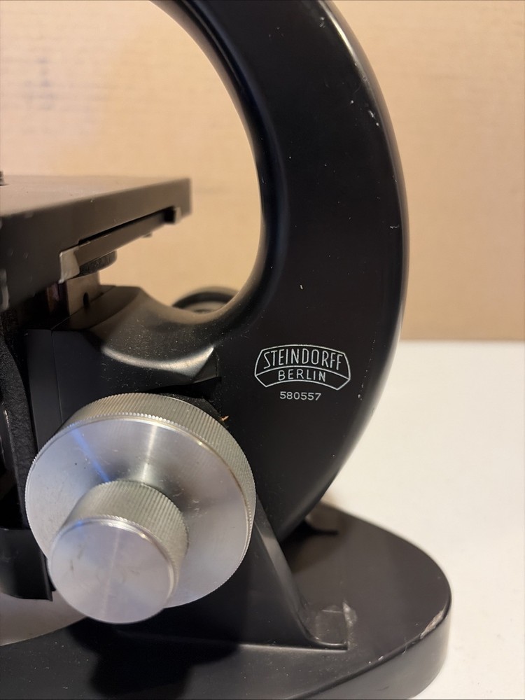 Vintage Steindorff Berlin Monocular Microscope Tested