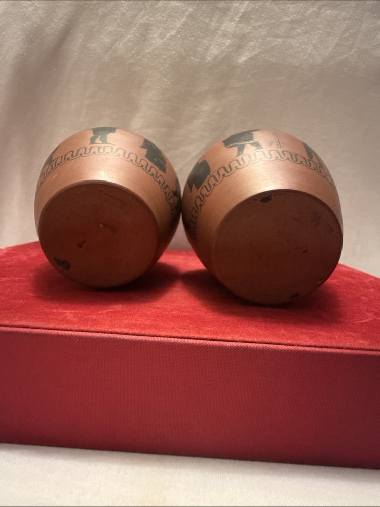 Pair Of Terracotta Printed Pots