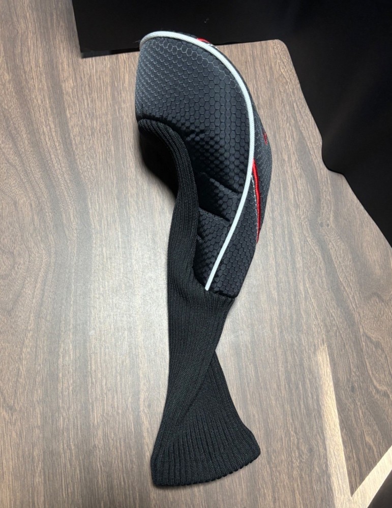 RAM Golf Driver Headcover Black & Red Hex Pattern