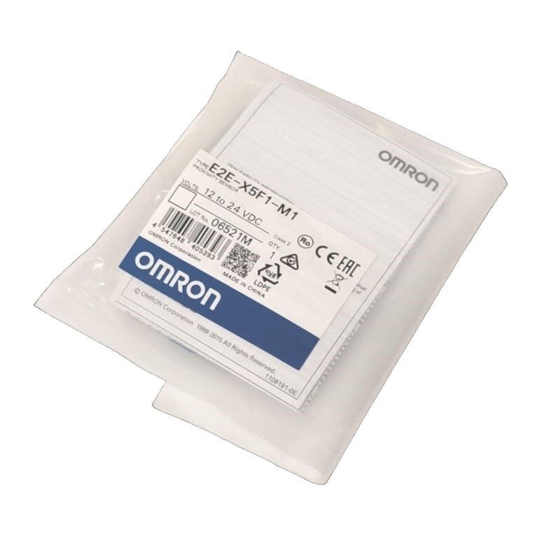 Omron E2E-X5F1-M1 Inductive Proximity Sensor 5mm Range, 12-24VDC, PNP-NO, M18
