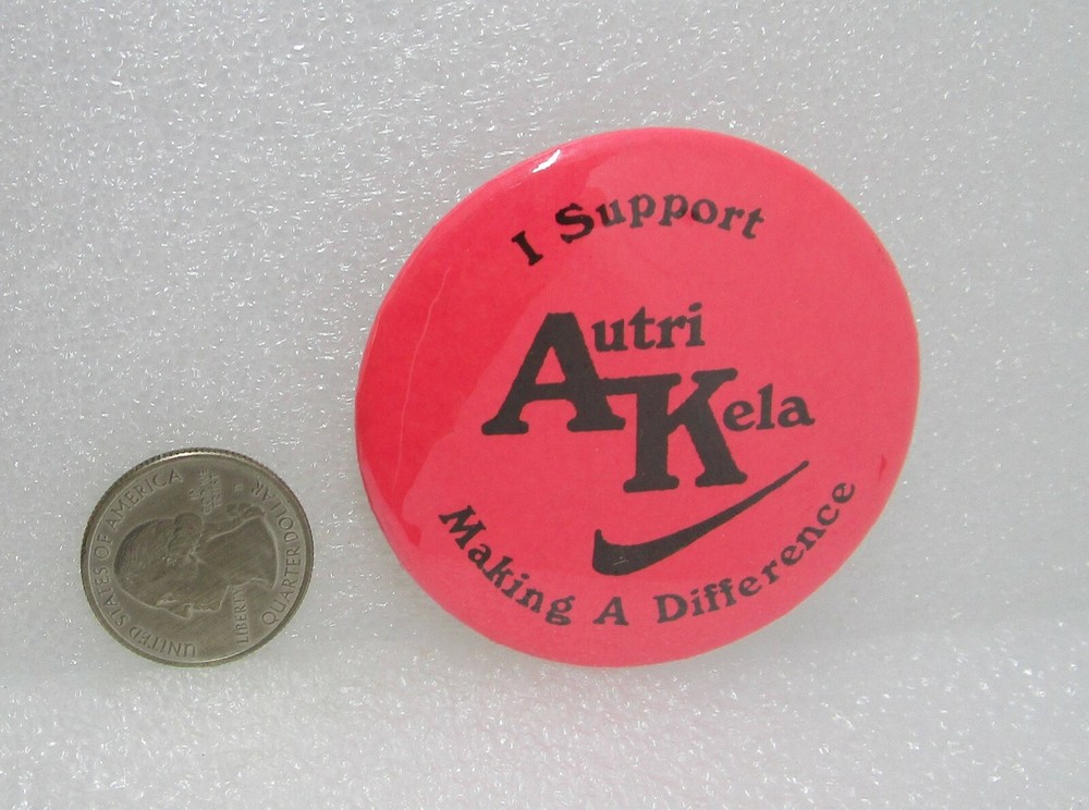 I Support Autri Kela Making A Difference Button Pin